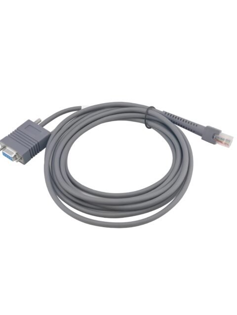 Scanner Cable RJ45 to RS232 Straight Cable for Symbol Zebra DS3578 DS9808 DS9808 DS6608 DS4208 (3m/9ft Flat RS232 Port)