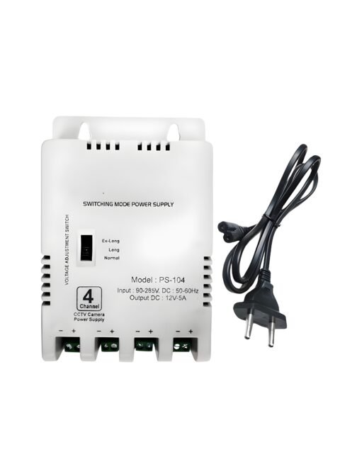 4 Channel CCTV Power Supply SMPS |12V 3A High Efficiency Adapter with LED Indicators| EMI Filter| Overload & Short Circuit Protection| Use for Video Surveillance Cameras