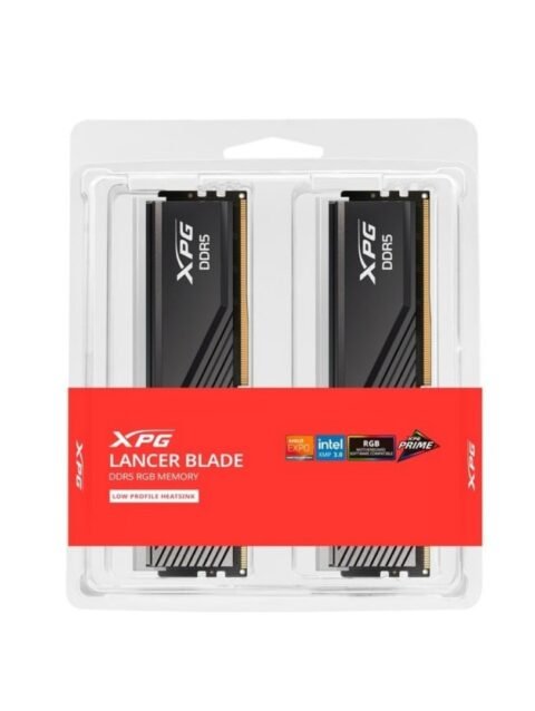 XPG Lancer Blade RGB 16GB (16x2 GB) DDR5 5600MHz CL46 Desktop Memory RAM – Black | Gaming U-DIMM Memory Module | Intel & AMD Compatible (Black)