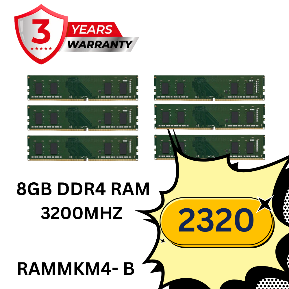 DDR4 8GB 3200 DESKTOP DDR4 8 GB (Single Channel) PC (DDR4 8GB 3200 DESKTOP)