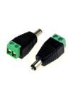 DC Pin Connectors Screw Type (Green) for CCTV Camera