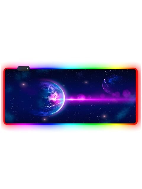 RGB Gaming Mouse Pad with Micro Weave Texture, 13 RGB Modes, Anti Slip Rubber Base (800x300mm)