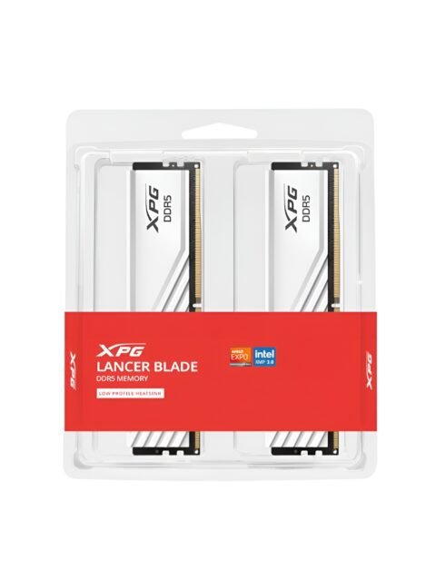 XPG Lancer Blade 32GB (16GBX2) DDR5 5600MHz RAM- White