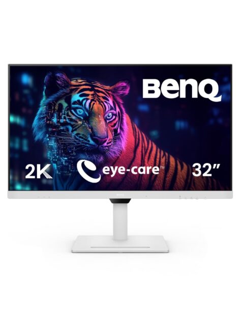 BenQ GW3290QT 31.5" IPS 2k QHD Monitor| USB-C(65W PD)| Coding Mode| 99%sRGB|Daisy Chain| Height Adjust| 75Hz| Eye Safe Certified| Brightness Intelligence| Noise Filter Speaker| HDMI|DP|USB Hub (White)