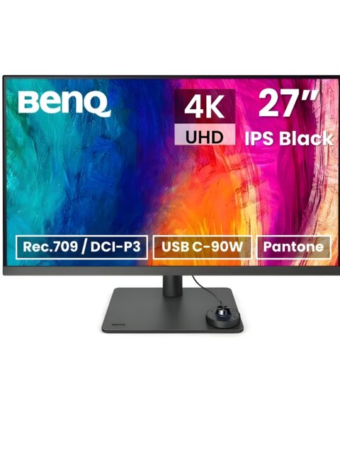 BenQ PD2706U 27"(68cm) IPS HDR10 4K Monitor|99% Rec709| 99% sRGB|95% P3|Pantone Skintone| Calman Verified|CAD/CAM & Animation Mode|KVM|Auto Pivot|PIP/PBP|USB Hub|HDMI|DP|USB-C(90W PD)(Gray)