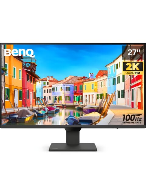 BenQ GW2790Q 27 Inch 2560X1440P 2K QHD IPS Monitor| 100Hz|99% Srgb|1500:1 CR|Eye-Careu|Dual HDMI|Display Port|Bezel-Less|Eyesafe|VESA Mediasync|B.I.|Low Blue Light+|Speakers|VESA Wall Mountable(Black)