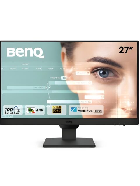 BenQ GW2790 27 Inches 1920X1080P FHD IPS Monitor| 100Hz|99% Srgb|Eye-Careu|Dual HDMI|Display Port|Bezel-Less|Eyesafe|VESA Mediasync|B.I.|Low Blue Light+| Speakers|VESA Wall Mountable(Black)