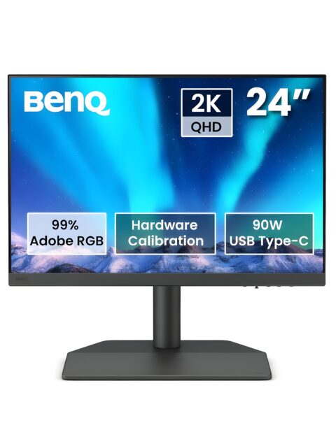 BenQ SW242Q 24" WQXGA 16:10 HDR10 Photo & Video Editing Monitor| 99% Adobe RGB| 98% P3| USB-C (90W)| DeltaE