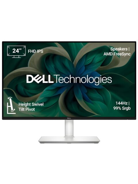 Dell S2425HSM 24"/60.45cm FHD Monitor, 144Hz Refresh Rate, IPS Panel, 1ms Response, Flicker-free, Contrast 1500:1, 2xHDMI, Built-in 6W Dual Speakers, Warranty 3 Years, TÜV Rheinland 4-Star Eye Comfort