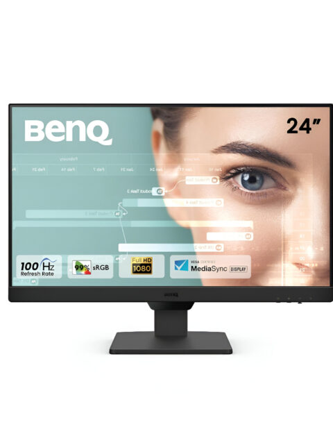 BenQ GW2490 24 Inches 1920X1080P FHD IPS Monitor| 100Hz|99% Srgb|Eye-Careu|Dual HDMI|Display Port|Bezel-Less|Eyesafe|VESA Mediasync|B.I.|Low Blue Light+| Speakers|VESA Wall Mountable(Black)