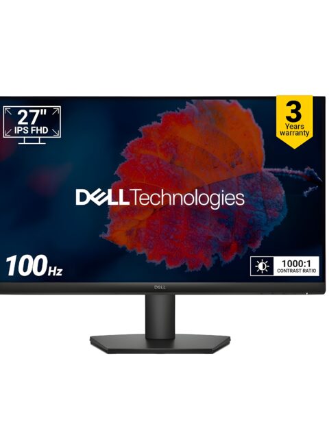Dell SE2725HM 27"/68.58 cm FHD Monitor, Ultra-Thin Bezels, 100Hz IPS Panel, 5 ms Response, Contrast 1000:1, Tilt Adjust, HDMI, VGA, Warranty 3 Years