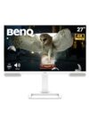 BenQ EW2790U 27” 4K UHD 3840x2160 Entertainment Monitor with 95% P3| AI Contrast| 5Wx2 treVolo Speakers| USB Type-C (65W PD)| 3xHDMI|USB Hub| Ergonomic Design|Display Pilot 2| Eye-Care (White)
