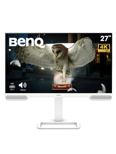 BenQ EW2790U 27” 4K UHD 3840x2160 Entertainment Monitor with 95% P3| AI Contrast| 5Wx2 treVolo Speakers| USB Type-C (65W PD)| 3xHDMI|USB Hub| Ergonomic Design|Display Pilot 2| Eye-Care (White)