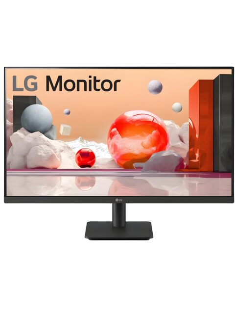 LG 27 Inch (68.6cm) IPS FHD Monitor 1920 x 1080, 100Hz, sRGB 99% Typ(CIE1931), Black Stabilizer, Virtual Borderless, Flicker Safe, Reader Mode, OnScreen Control, HDMI, VGA, 27MS500(Black)