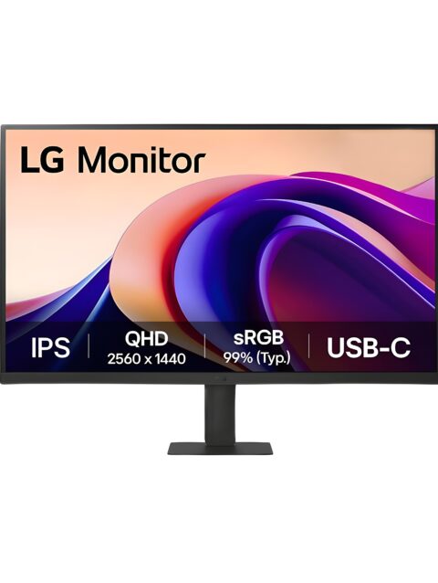 LG 32U631A IPS QHD (2560x1440) Monitor, 32 Inch, 100Hz, sRGB 99% (Typ.), HDR10, USB-C with PD 15W, HDMI, 3 Side Virtual Borderless, Head Phone Out, Reader Mode, Flicker Safe, 3 Years Warranty, Black