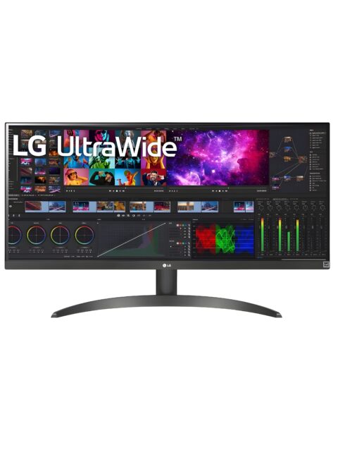 LG 29WQ500 (29 inch) UltraWide FHD (2560 x 1080) IPS Monitor with AMD FreeSync™, 100Hz, 1ms, HDR10, OnScreen Control & Dual Controller, 3-Side Virtually Borderless, Dynamic Action Sync - Black