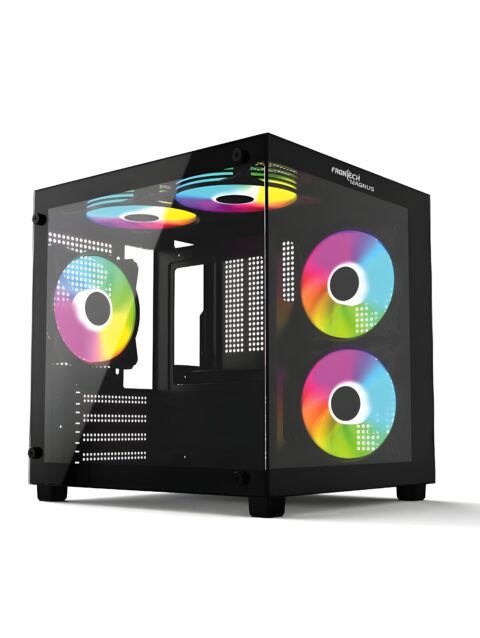 Frontech Magnus (FT-4383) Gaming Computer Cabinet with RGB Fans, Optimized Airflow, Liquid Cooling Support, Dust Filter, USB 3.0 & 2.0 Ports – High-Performance Computer Case for Gaming
