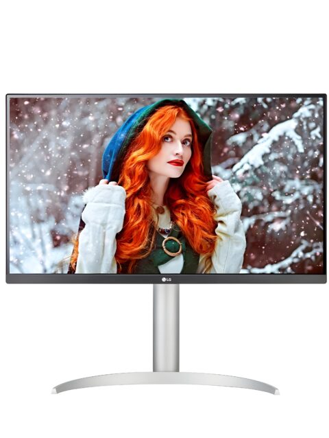 LG 27UP650-W 27 Inches (68.4 Cm) 27 (68.4cm) UHD (3840x2160) 4K IPS Display, VESA DisplayHDR 400, Immersive Gaming Experience, AMD FreeSync, Ergonomic Design (Silver)