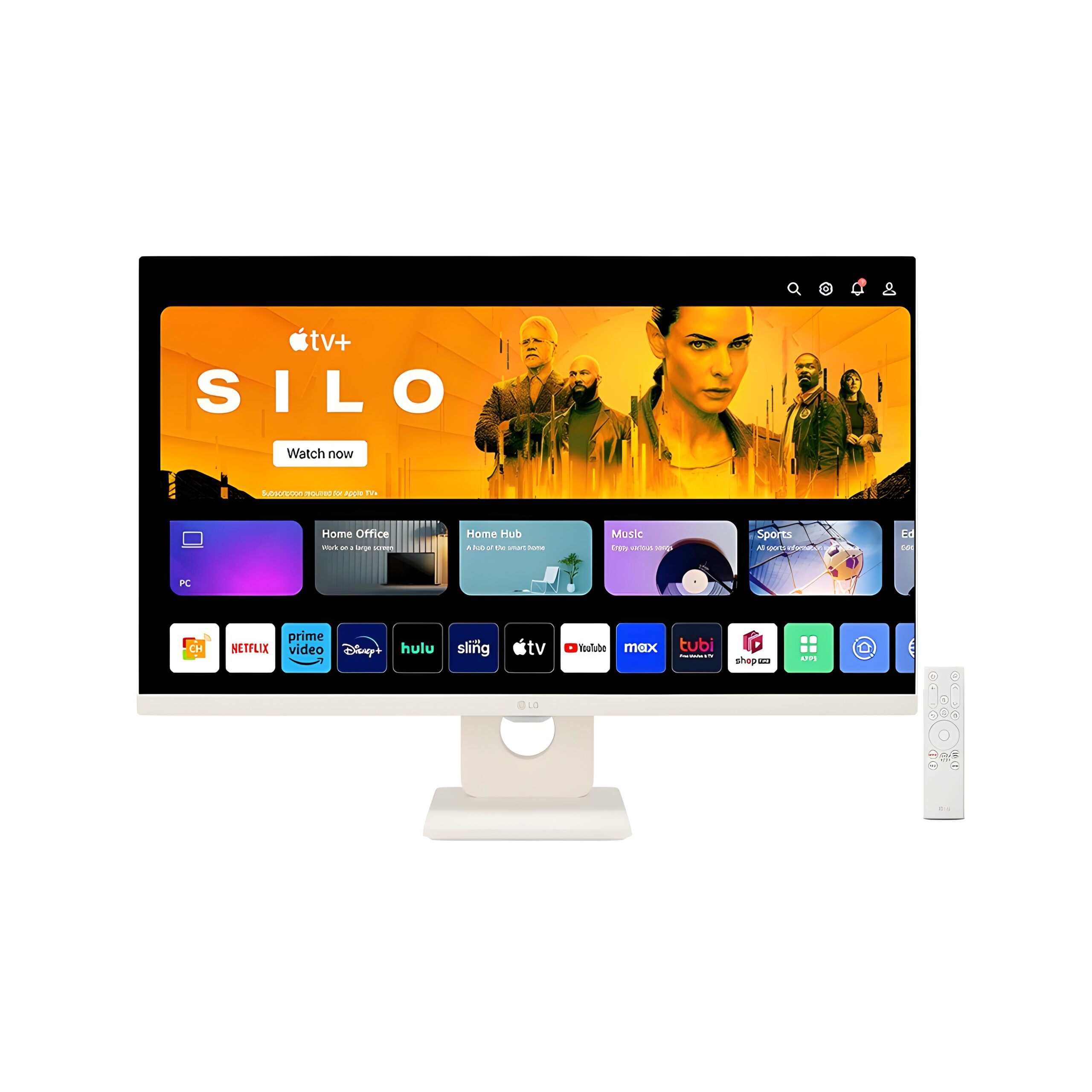 71uKxbfQr2L._SL1500_ (2) (1) LG 27SR50F Smart Monitor (27", 68.6cm), FHD IPS Display (1920 x 1080) with webOS, Work & Play Smarter, ThinQ Home Dashboard, AirPlay 2 + Screen Share + Bluetooth, Stylish Design - White