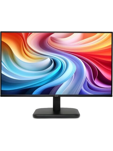 Acer EK240Y P6 P6 23.8 Inch IPS Full HD Backlit LED Monitor I 144Hz Refresh Rate, 1MS VRB Response Time, AMD FreeSync I 1 x VGA 1 x HDMI with Inbox HDMI Cable I Zero Frame Design I Eye Care I Black