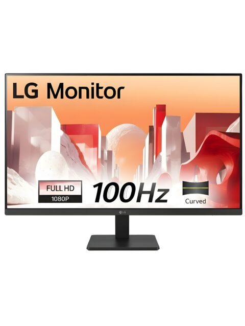 LG 32MR50C (32 Inch) Full HD Curved Monitor (1920 x 1080) with 100Hz, 5ms, VA Panel, AMD FreeSync™, HDMI X 2, VGA, Headphone Out, Tilt, Reader Mode, Flicker Safe, 3-Side Virtually Borderless - Black