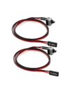 2 Pack 2 Pin SW PC Case Power Cable on/Off Push Button ATX Computer Switch Wire 45cm-Multicolor