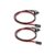 2 Pack 2 Pin SW PC Case Power Cable on/Off Push Button ATX Computer Switch Wire 45cm-Multicolor