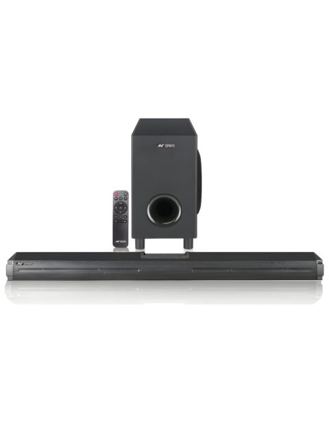Ant Esports SBW300 300 watts Soundbar with Wired 8-inch Subwoofer I 2.1-Channel 5.0 Bluetooth, I TV/Projector/Gaming, HDMI/Optical/AUX/USB/TF I FM Radio I Wall Mountable, Remote Control –Black