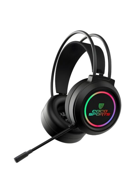 coconut GH2 Fusion Gaming Headphone with RGB Lights, 50MM Drivers, 2.2m Cable | RGB Gaming Headset for PC, PS4, Xbox, Laptop