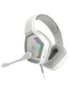TAG Gamerz Victor RGB white Over-Ear Gaming Headphone Headset | Soft Ear Cups | 50mm Driver| 3.5mm Audio | 7 Color Breathing RGB with USB | 2m Braided Cable | Adjustable Mic for Calling | Mute Button