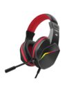 FRONTECH Premium Gaming Headphone USB On-Ear Audio with Built-in Microphone | 40mm Drivers for Dynamic Sound Quality | LED | Rainbow Lighting (HF-3450, Black)