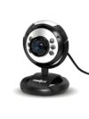 FRONTECH (2251, Black) Digital Webcam with Built-in Mic & LED Lights, 30 FPS, Plug and Play USB Interface, Auto White Balance, for Video Calling, Live Streaming, Online Classes, Laptop/PC/TV