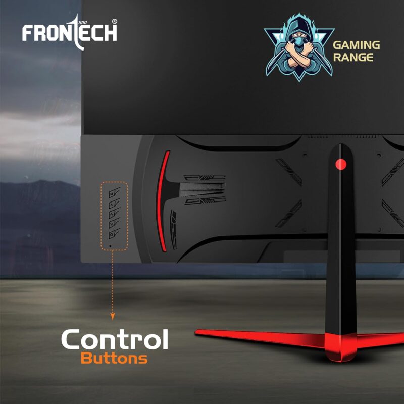 Monitor Led Red FRONTECH MON-0075, Black & Red) Gaming 24 Inch LED Monitor| Refresh ...