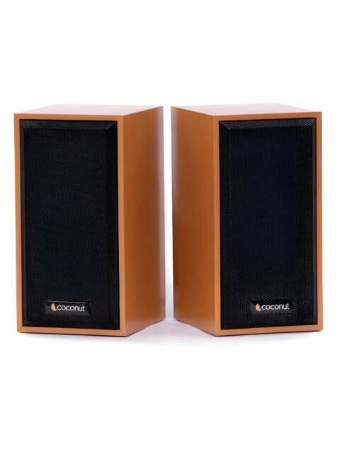 Coconut US02 USB Wooden Speaker USB Powered; Plug and Play - Black