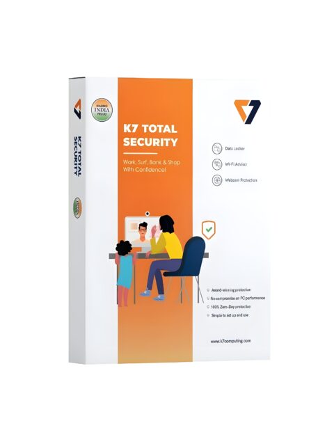 K7, Total Security, Antivirus Software 1 User, 1 Year,