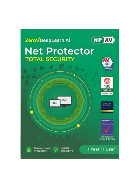 Net Protector Antivirus - Total Security 2026 | Windows PC/Laptop | 1 Year - 1 PC with ZeroVDeepLearn Ai