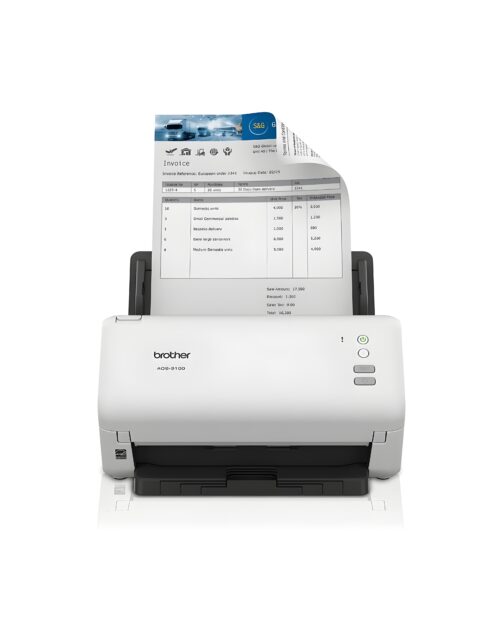 Brother ADS-3100 High-Speed Desktop Scanner | Compact with Scan Speeds of Up to 40ppm, White