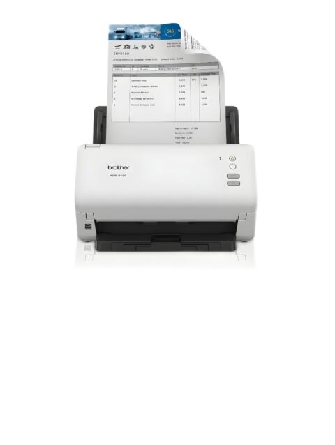 Brother ADS-3100 High-Speed Desktop Scanner | Compact with Scan Speeds of Up to 40ppm, White