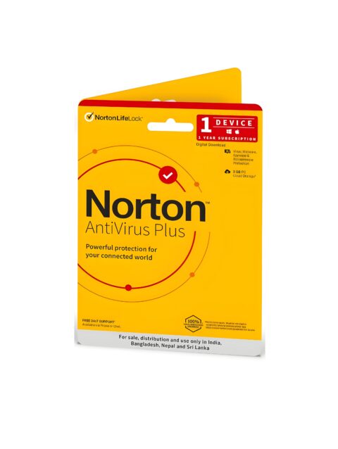 Norton Antivirus Plus | 1 User 1 Year |Includes Advanced AI Scam Protection, Additionally Includes Smart Firewall, Password Manager & PC Cloud Back Up| PC or Mac