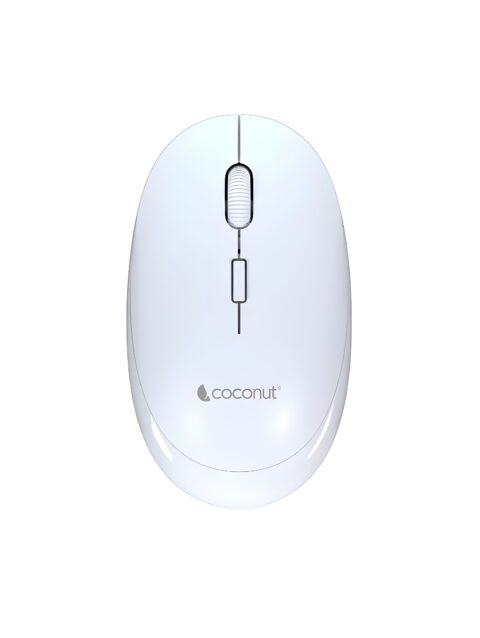 Glory Wireless Mouse Pink, Blue, Black, White Bluetooth + 4 Button Multi-Device Mouse, Bluetooth Mouse + Wireless, 2 Years Warranty