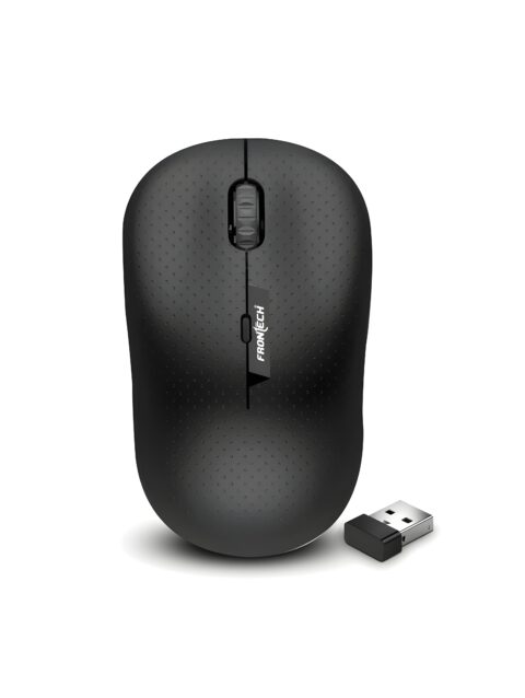 FRONTECH Wireless Mouse MS-0041 | High| Performance 2.4 GHz | 1600dpi Resolution | USB Plug and Play | Ergonomic Design