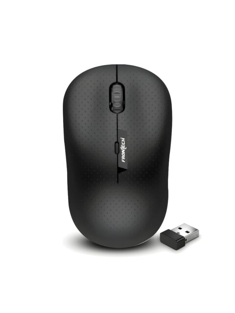 FRONTECH Wireless Mouse MS-0041 | High| Performance 2.4 GHz | 1600dpi Resolution | USB Plug and Play | Ergonomic Design