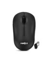 FRONTECH Wireless Mouse,(MS-0034, Black) 2.4 GHz with USB Nano Receiver, 1000 DPI, Optical Tracking, Auto On/Off, Long Battery Life, for PC/Desktop/Mac/Laptop, 1 Year Warranty