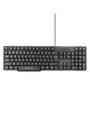Zebronics Wired Keyboard (K65, Black) with 104 Keys, 1.2m Cable, ₹ Key, USB Interface, UV-Coated Keys, Retractable Stand, USB Nano Receiver, for PC, Laptop