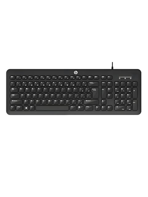 HP Wired Keyboard K160, Desktop & Laptop Compatible, Gaming Keyboard, Black