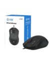 EVM (M081) Wired Office Mouse USB | 1000 DPI Optical Mouse | Ergonomic Anti-Slip Computer Mouse for Laptop PC | Smooth Tracking | Plug & Play | 1 Year Warranty