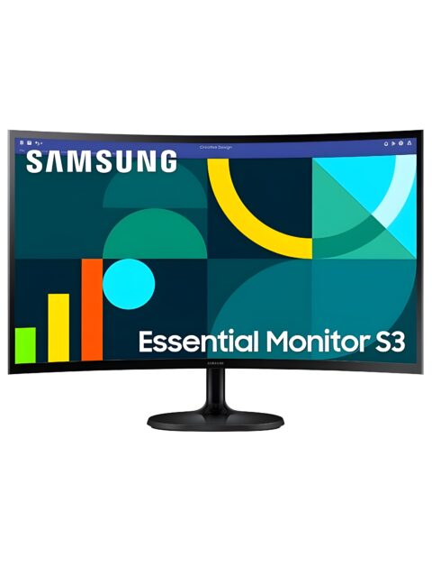 Samsung LS24D368G – 24" FHD VA Curved 1800R, VGA & HDMI, 178° Viewing Angle, 100Hz, Border Design, Wall Mountable, 3 Year Warranty