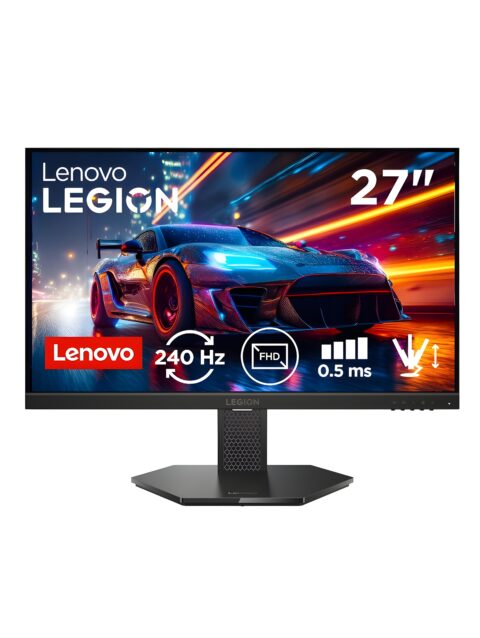 Lenovo Legion 68C5GAC4IN 27-10 | 27" (68.58cm) FHD IPS 240Hz Gaming Monitor | 0.5ms, AMD FreeSync, NVIDIA G-Sync 99% sRGB, 2xHDMI 2.1 TMDS, 1xDP 1.4| Tilt, Swivel, Pivot, Height Adjust | Black