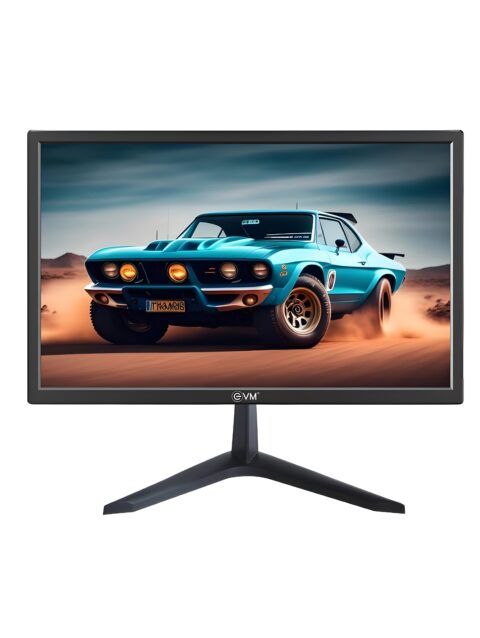 EVM 19 Inch (48.26 Cm) Grand Series LED Monitor | HD+ 1440x900* | HDMI & VGA Ports | 5ms Response Time | Slim Design & Wall Mountable | Black | 1 Year Warranty (EVM-195-Grand-LED)